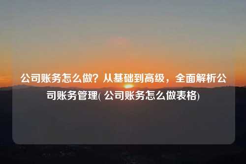 公司賬務怎么做？從基礎到高級，全面解析公司賬務管理( 公司賬務怎么做表格)